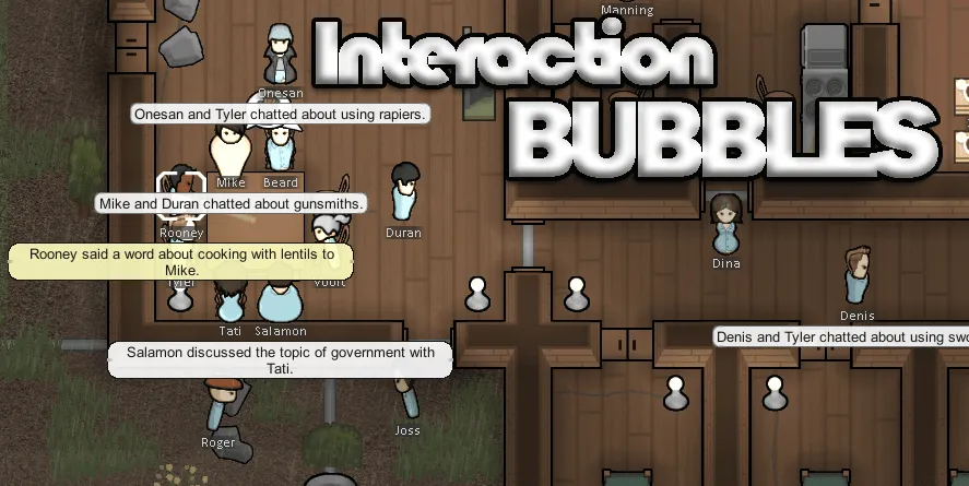 Interaction Bubbles Mod ⋆ RimWorld Base