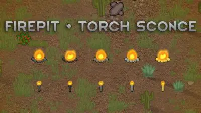Firepit Torch Sconce Mod